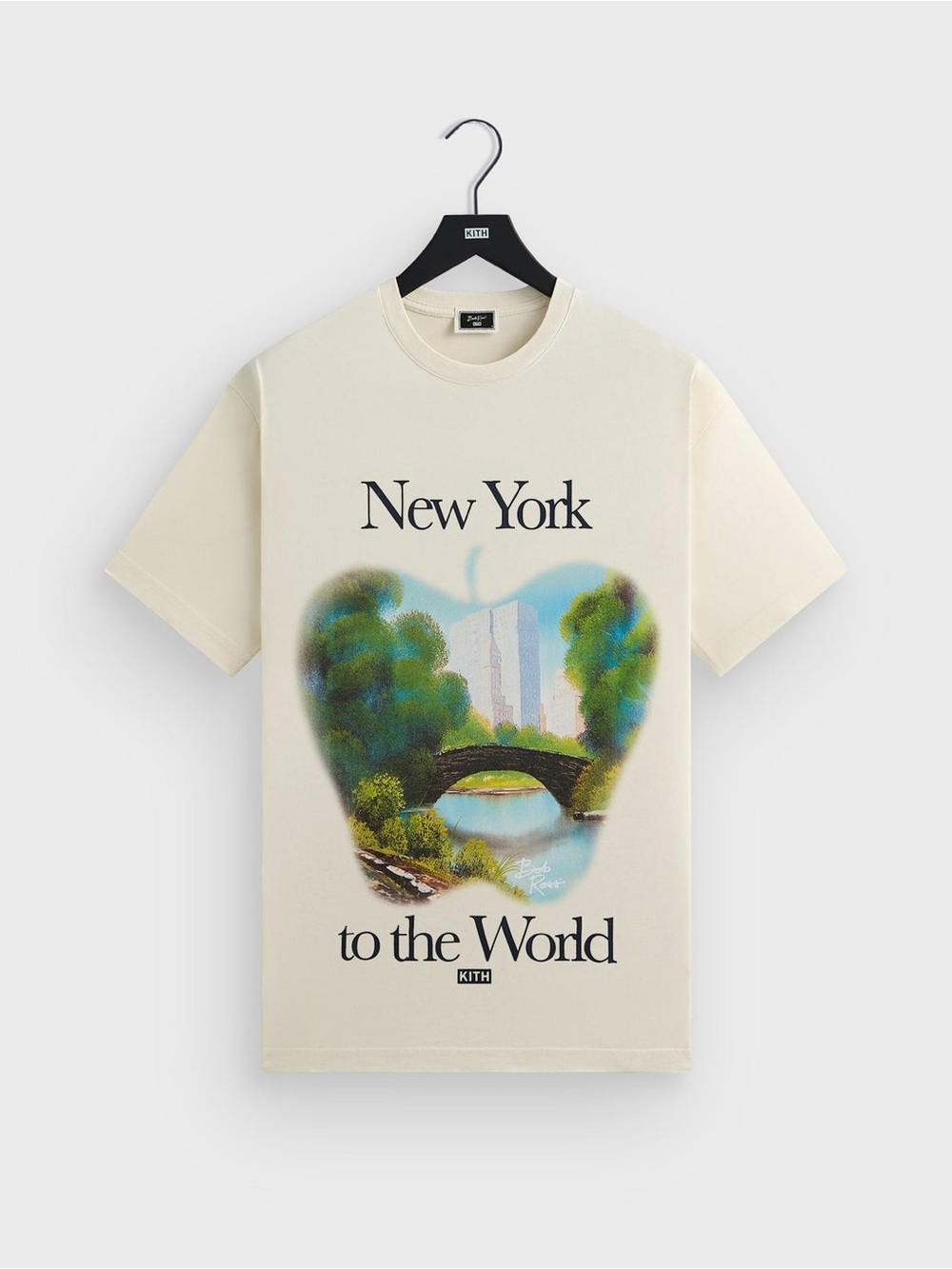 Kith for Bob Ross New York to the World Vintage Tee in Sandrift T-Shirt Size XL